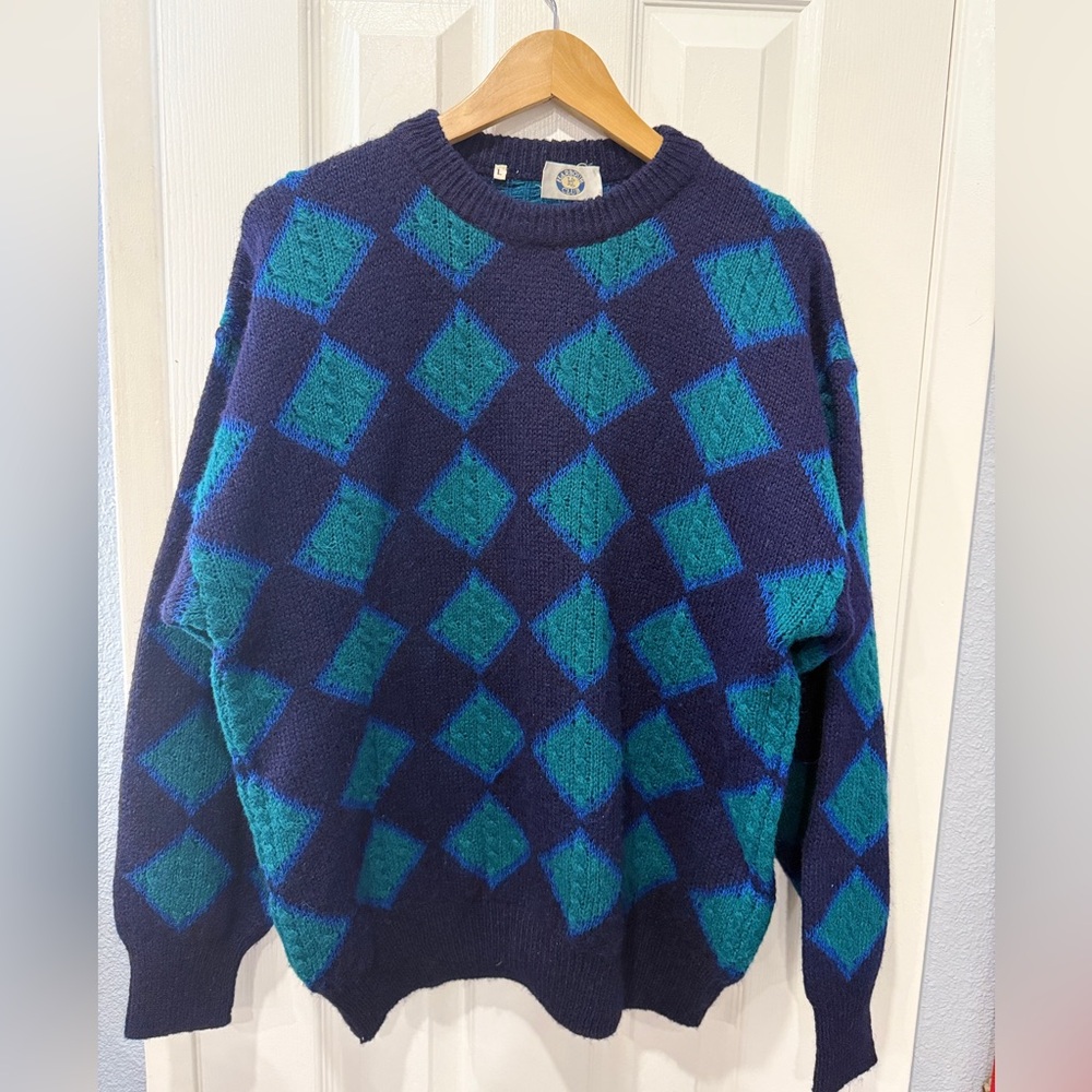 Vintage Grandpa Sweater. Large.